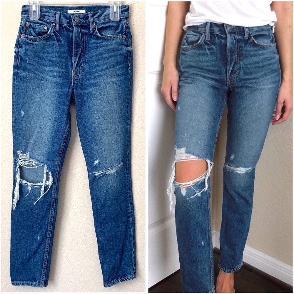 GRLFRND Karolina High-Rise Skinny Jeans in More Life Medium Wash